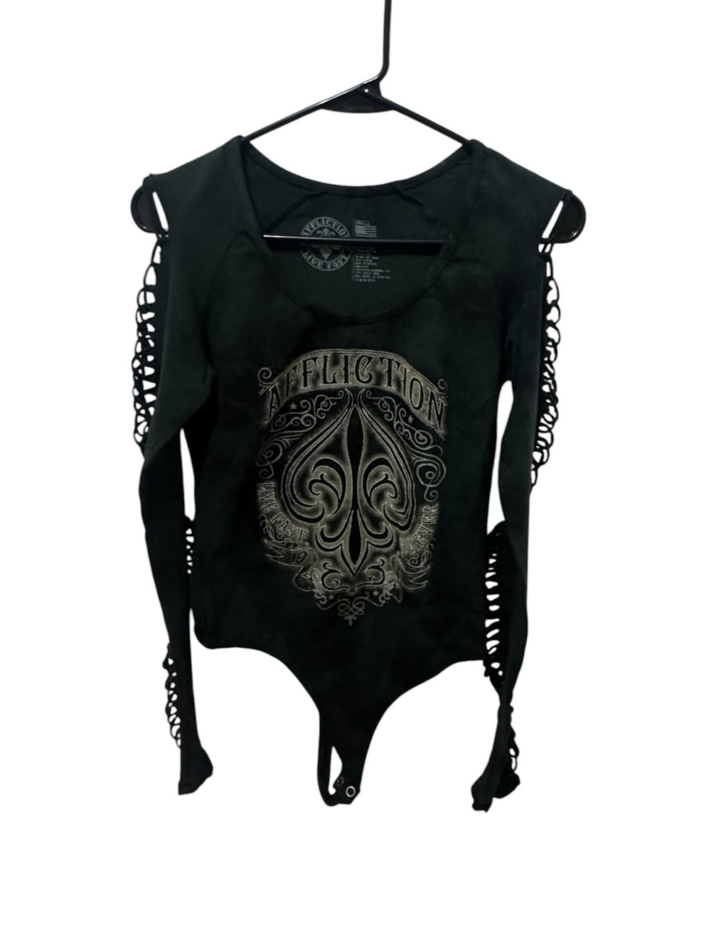 Affliction Alchemy Bodysuit Size Small - Picture 2 of 6